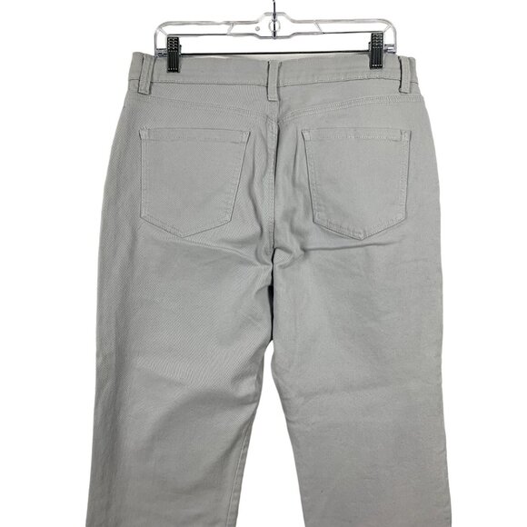 Gloria Vanderbilt Amanda Light Gray High-Rise Straight Leg Jeans Womens Size 14 - Picture 4 of 14